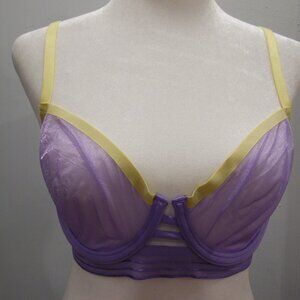 Soma Telltale DareDevil Demi Bra in Veep Violet Color Sheer Women's Size 32D NWT
